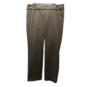 Ann Taylor Charcoal Gray Zoe Straight Trousers Size 12 EUC #3230